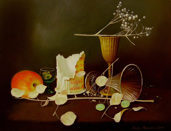 Christmas_candle._14x18_in