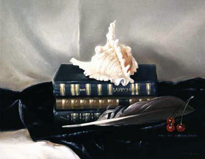 Still-life_with_a_shell._11x14_in.